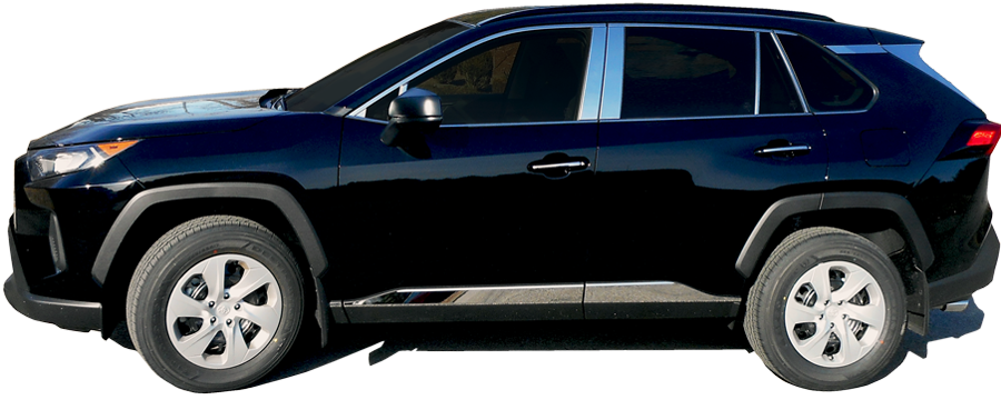 thumbnail interactive-video image 1 of Stainless Steel Door Handle Accent Trim For Lincoln MKC 2015-2019, Polished Chrome, 4Pcs 1 of 2