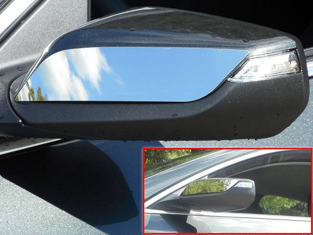 QAA Fits Chevrolet Malibu 2016-2025 2 Pc SS Mirror Accent Trim | MA56105