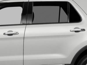 QAA - DH51330 Chrome Plated ABS plastic Door Handle Cover 8Pc 2011-2014 Ford Edge, 2011-2019 Ford Explorer QAA