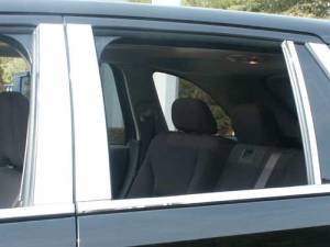 QAA - PP47611 Stainless Steel Pillar Trim 6Pc 2007-2014 Ford Edge, 2007-2015 Lincoln MKX QAA