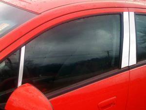 QAA - PP53111 Stainless Steel Pillar Trim 6Pc 2013-2015 Chevrolet Spark QAA