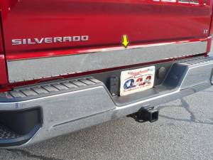QAA - RT59170 Stainless Steel Tailgate Accent 1Pc 2019-2025 Chevrolet Silverado QAA