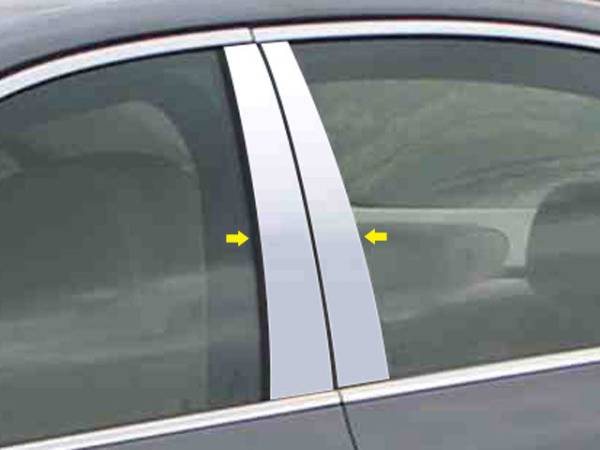 QAA - PP25930 Stainless Steel Pillar Trim 4Pc 2004-2010 BMW 5 Series QAA