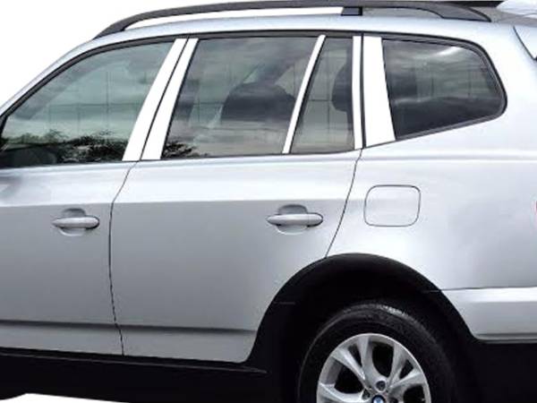 QAA - PP25942 Stainless Steel Pillar Trim 10Pc 2004-2010 BMW X3 QAA