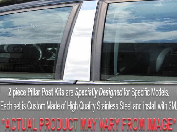 QAA - PP30580 Stainless Steel Pillar Trim 2Pc 1988-1990 Buick Electra QAA