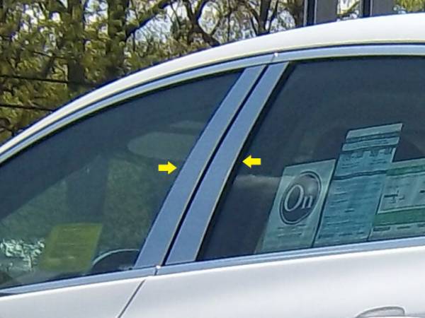 QAA - PP52540 Stainless Steel Pillar Trim 4Pc 2012-2017 Buick Verano QAA