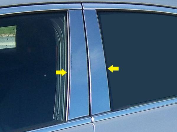 QAA - PP53235 Stainless Steel Pillar Trim 4Pc 2013-2018 Cadillac ATS QAA