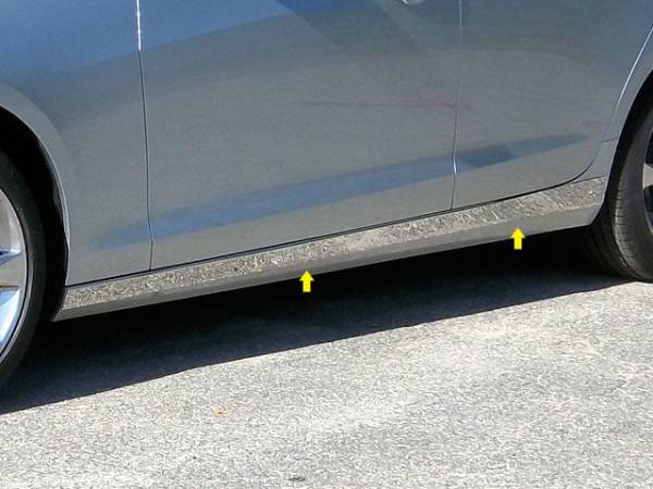 QAA - TH53236 Stainless Steel Rocker Panel Trim 4Pc 2013-2018 Cadillac ATS QAA