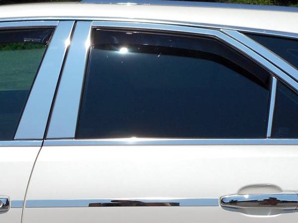 QAA - PP48251 Stainless Steel Pillar Trim 6Pc 2008-2013 Cadillac CTS, 2010-2014 Cadillac CTS Sport Wagon QAA