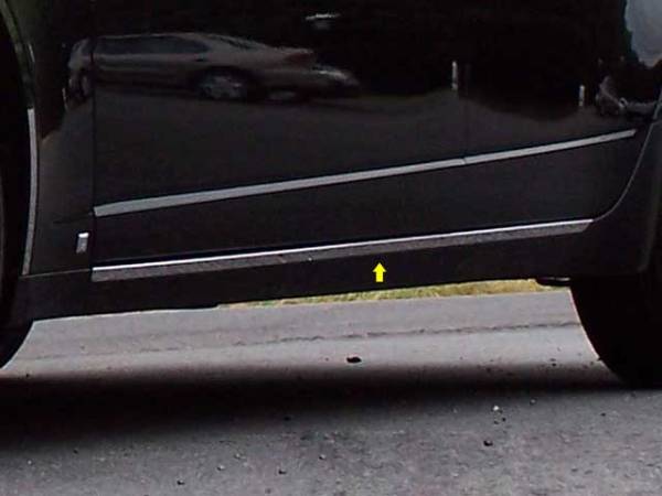 QAA - TH48250 Stainless Steel Rocker Panel Trim 2Pc 2008-2013 Cadillac CTS QAA