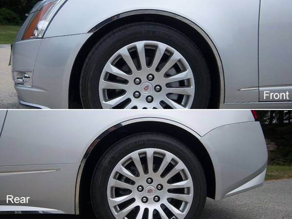 QAA - WQ50254 Stainless Steel Wheel Well Accent 6Pc 2011-2014 Cadillac CTS Coupe QAA