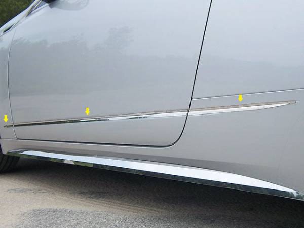 QAA - MI50254 Stainless Steel Molding Insert 6Pc 2011-2014 Cadillac CTS Coupe QAA