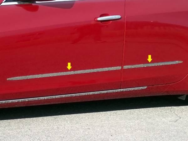 QAA - AT54250 Stainless Steel Side Accent Trim 4Pc 2014-2019 Cadillac CTS QAA