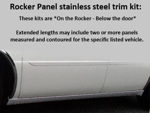 QAA - TH40242 Stainless Steel Rocker Panel Trim 6Pc 2006-2011 Cadillac DTS QAA