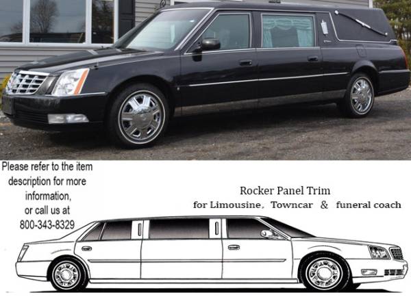 QAA - TH46240 Stainless Steel Rocker Panel Trim 12Pc 2006-2011 Cadillac DTS QAA