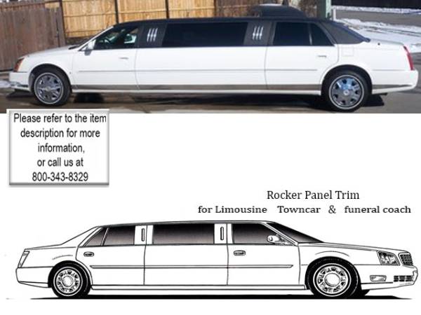 QAA - TH46257 Stainless Steel Rocker Panel Trim 14Pc 2006-2011 Cadillac DeVille, 2006-2011 Cadillac DTS QAA