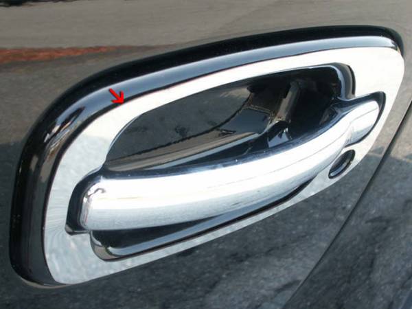 QAA - DH42255 Chrome Plated ABS plastic Door Handle Cover 4Pc 2002-2006 Cadillac Escalade QAA