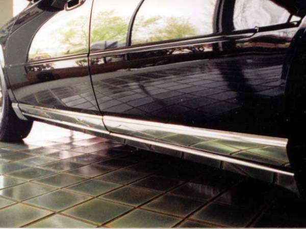 QAA - TH38236 Stainless Steel Rocker Panel Trim 8Pc 1998-2004 Cadillac Seville QAA