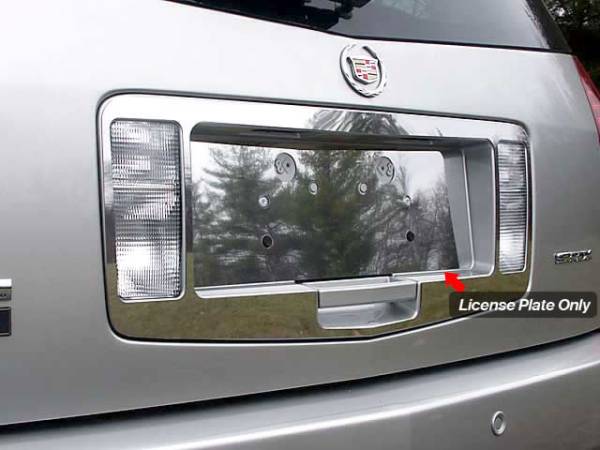 QAA - LP44260 Stainless Steel License Plate Bezel 1Pc 2004-2009 Cadillac SRX QAA