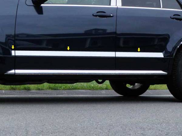 QAA - TH44261 Stainless Steel Rocker Panel Trim 6Pc 2004-2009 Cadillac SRX QAA