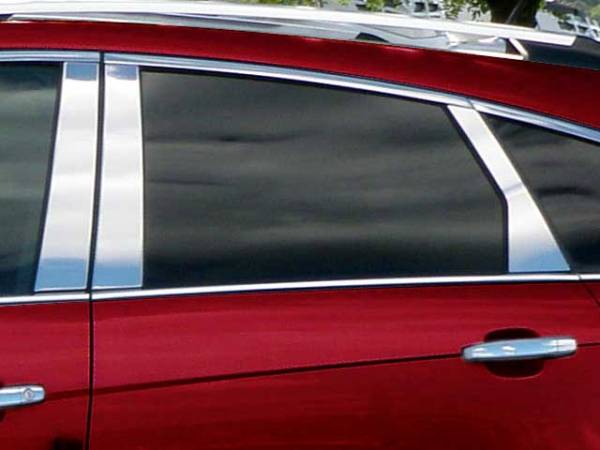 QAA - PP50261 Stainless Steel Pillar Trim 6Pc 2010-2016 Cadillac SRX QAA