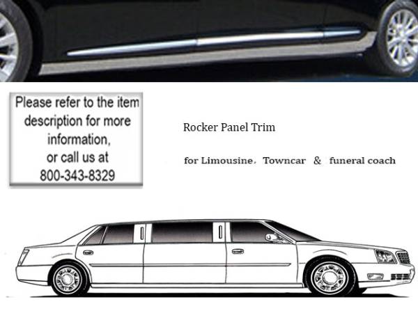 QAA - TH53243 Stainless Steel Rocker Panel Trim 6Pc 2013-2019 Cadillac XTS QAA