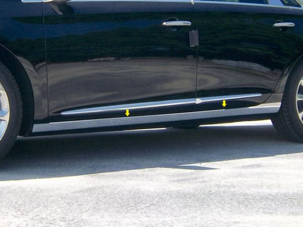 QAA - TH53246 Stainless Steel Rocker Panel Trim 4Pc 2013-2019 Cadillac XTS QAA