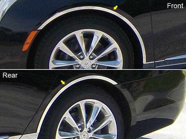 QAA - WQ53245 Stainless Steel Wheel Well Accent 4Pc 2013-2017 Cadillac XTS QAA