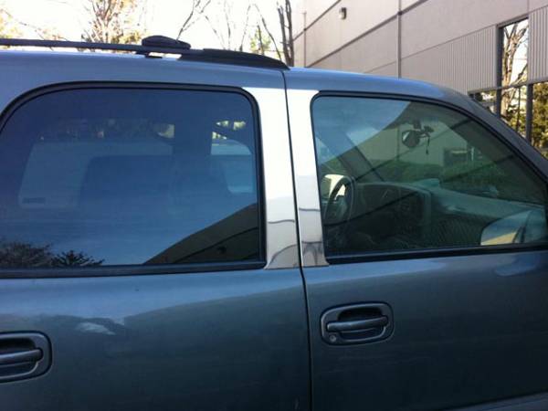 QAA - PP40198 Stainless Steel Pillar Trim 4Pc 2000-2006 Chevrolet Suburban QAA