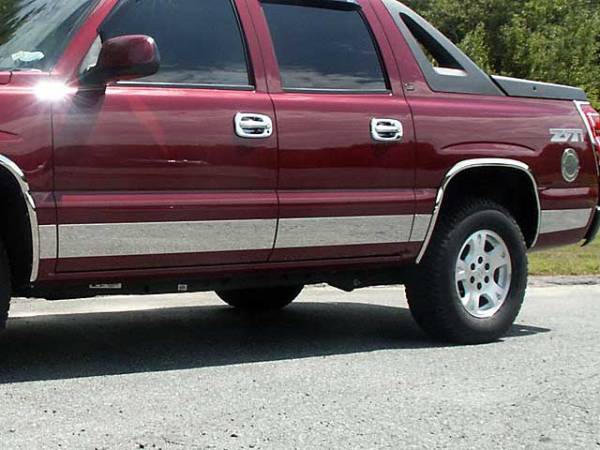 QAA - TH40198 Stainless Steel Rocker Panel Trim 10Pc 2002-2006 Chevrolet Avalanche QAA