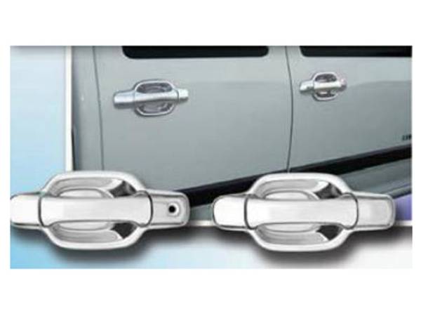 QAA - DH44150 Chrome Plated ABS plastic Door Handle Cover 8Pc 2004-2012 Chevrolet Colorado QAA