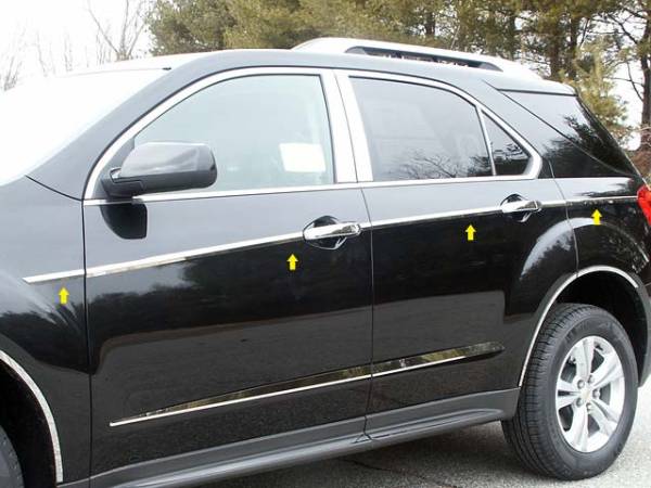 QAA - AT50160 Stainless Steel Side Accent Trim 12Pc 2010-2017 Chevrolet Equinox QAA