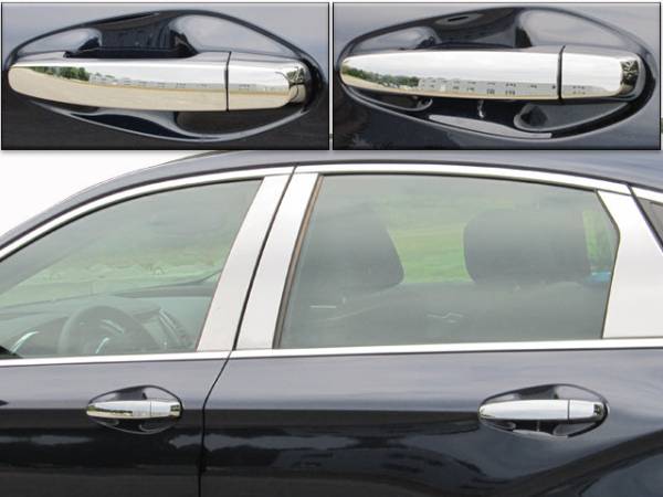 QAA - DH54135 Chrome Plated ABS plastic Door Handle Cover 8Pc 2014-2020 Chevrolet Impala QAA