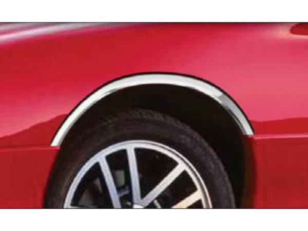 QAA - WZ36100 Molded Stainless Steel Wheel Well Fender Trim 4Pc 1993-2002 Chevrolet Camaro QAA