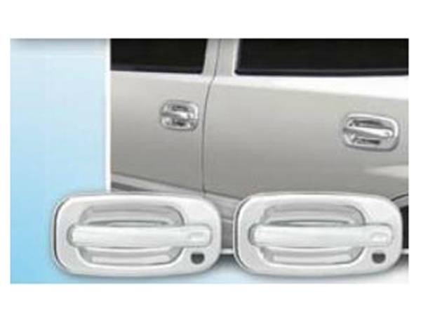 QAA - DH39181 Chrome Plated ABS plastic Door Handle Cover 4Pc 1999-2005 Chevrolet Silverado QAA