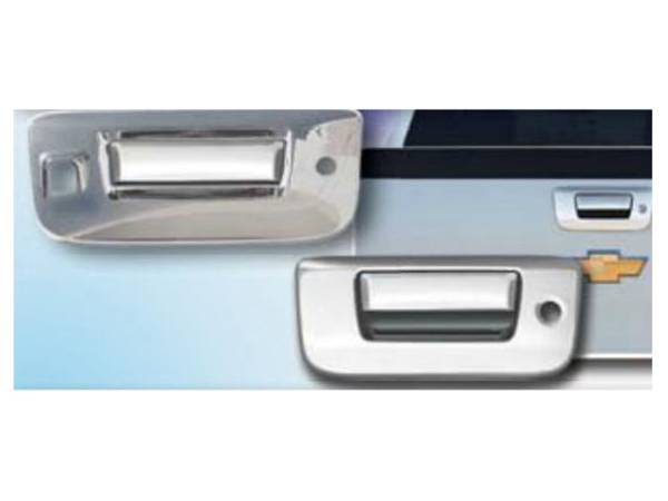 QAA - DH47184 Chrome Plated ABS plastic Tailgate Handle Cover 2Pc 2007-2013 Chevrolet Silverado, 2007-2013 GMC Sierra QAA