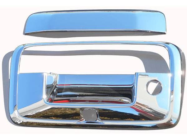 QAA - DH54184 Chrome Plated ABS plastic Tailgate Handle Cover 2Pc 2014-2018 Chevrolet Silverado QAA