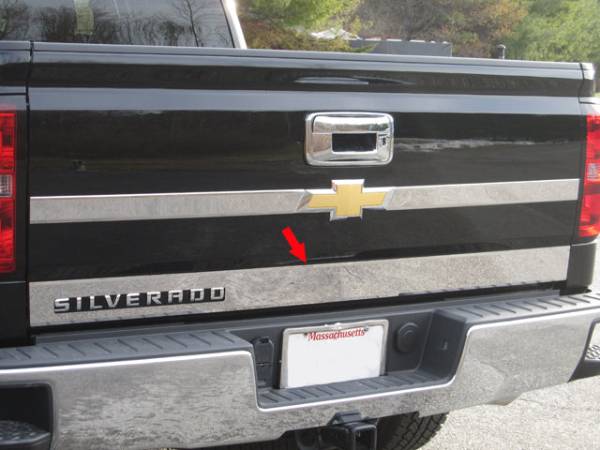 QAA - RT54181 Stainless Steel Tailgate Accent 1Pc 2014-2018 Chevrolet Silverado QAA