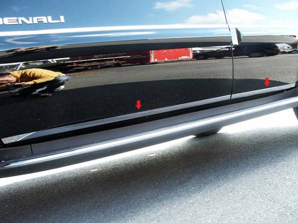 QAA - TH47197 Stainless Steel Rocker Panel Trim 4Pc 2007-2014 Chevrolet Suburban QAA