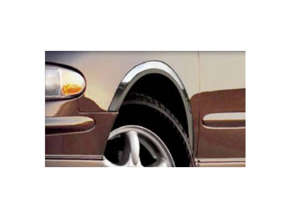 QAA - WZ38575 Molded Stainless Steel Wheel Well Fender Trim 4Pc 1998-2004 Buick Regal QAA