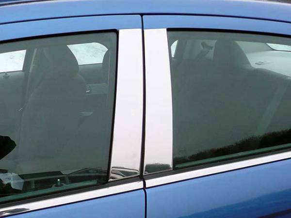 QAA - PP47780 Stainless Steel Pillar Trim 4Pc 2011-2014 Chrysler 200, 2007-2010 Chrysler Sebring QAA