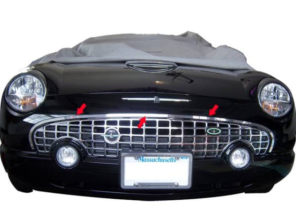 QAA - SG43670 Stainless Steel Grille Accent 1Pc 2002-2006 Ford Thunderbird QAA