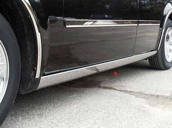 QAA - TH45765 Stainless Steel Rocker Panel Trim 4Pc 2005-2010 Chrysler 300 QAA