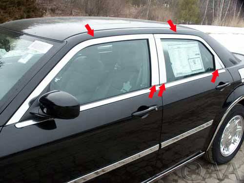 QAA - WP45760 Stainless Steel Window Accent Package 10Pc 2005-2010 Chrysler 300 QAA