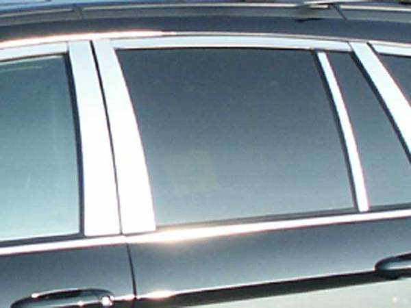 QAA - PP44752 Stainless Steel Pillar Trim 6Pc 2004-2008 Chrysler Pacifica QAA