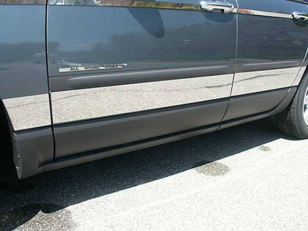 QAA - TH44750 Stainless Steel Rocker Panel Trim 8Pc 2004-2008 Chrysler Pacifica QAA