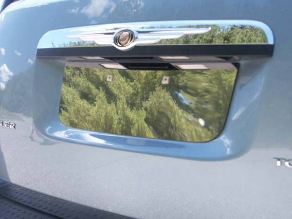 QAA - LP48895 Stainless Steel License Plate Bezel 1Pc 2008-2016 Chrysler Town & Country QAA