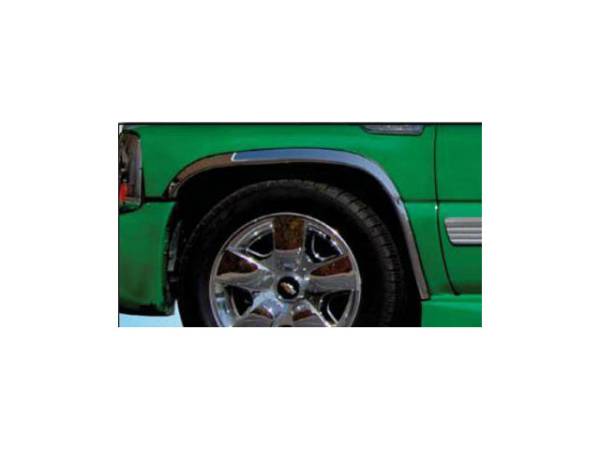 QAA - WZ40195 Molded Stainless Steel Wheel Well Fender Trim 4Pc 2000-2006 Chevrolet Tahoe, 2000-2006 GMC Yukon QAA