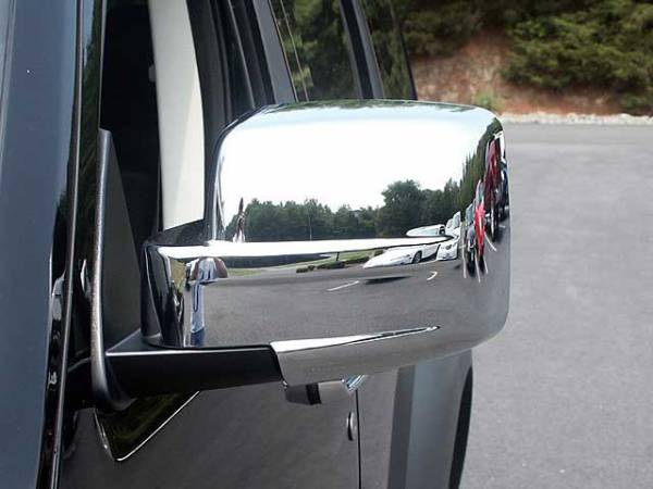 QAA - MC47940 Chrome Plated ABS plastic Mirror Cover 2Pc 2007-2011 Dodge Nitro, 2008-2012 Jeep Liberty QAA