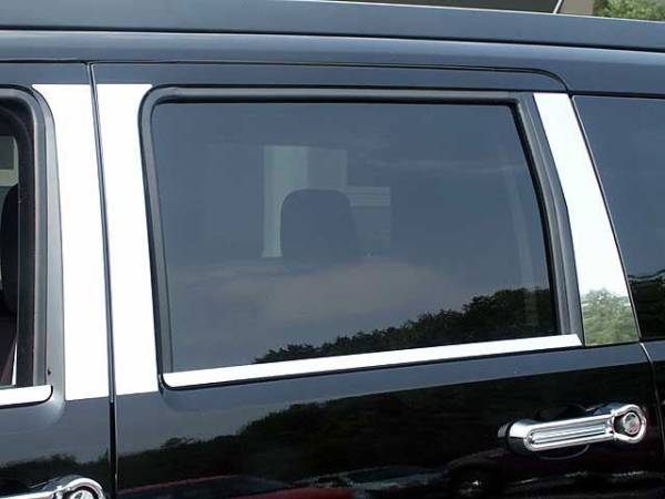 QAA - PP47941 Stainless Steel Pillar Trim 6Pc 2007-2011 Dodge Nitro QAA